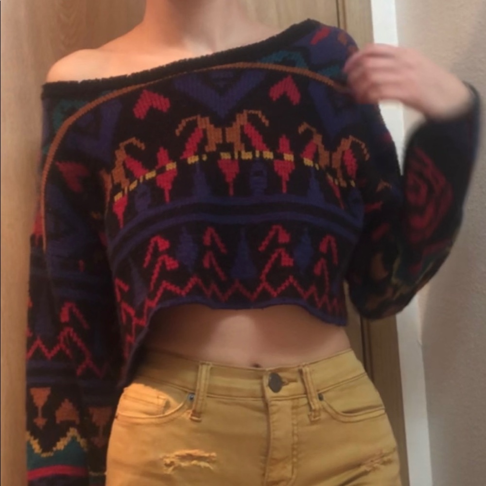 Refashioned vintage sweater & jeans